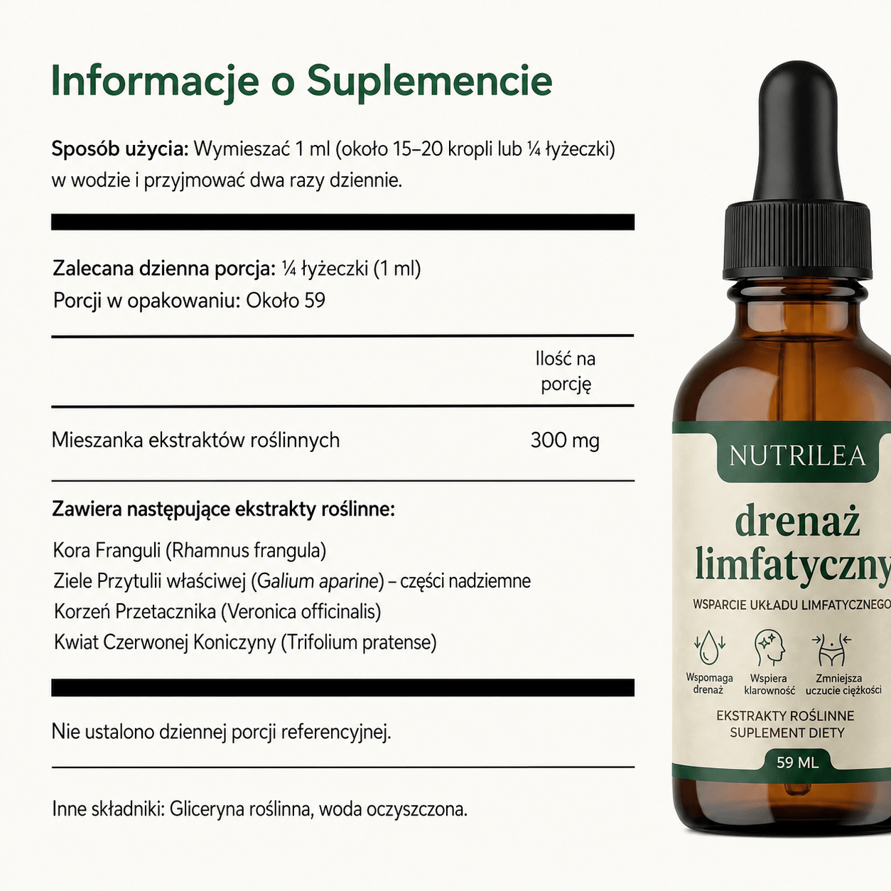 Krople na drenaż limfatyczny - Nutrilea