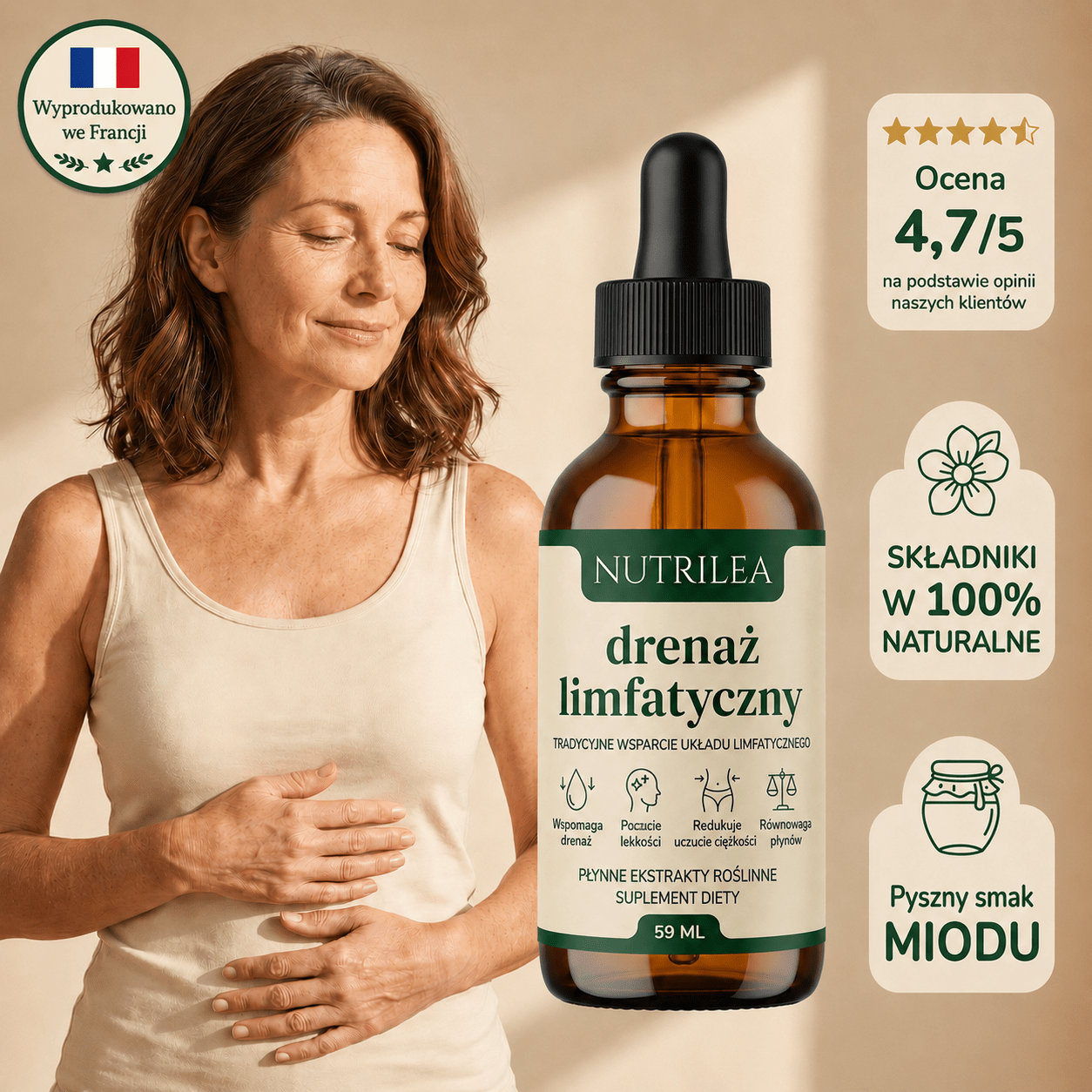 Krople na drenaż limfatyczny - Nutrilea